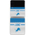NFL Detroit Lions White Striped Galaxy Z Flip4 5G Skin