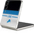 NFL Detroit Lions White Striped Galaxy Z Flip4 5G Skin