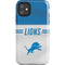 NFL Detroit Lions White Striped iPhone 11 Impact Case