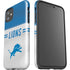 NFL Detroit Lions White Striped iPhone 11 Impact Case