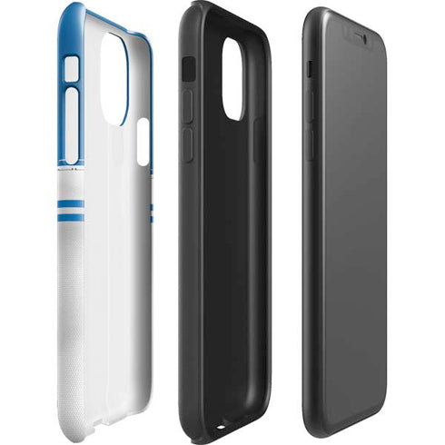 NFL Detroit Lions White Striped iPhone 11 Pro Max Impact Case