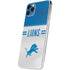 NFL Detroit Lions White Striped iPhone 11 Pro Max Skin