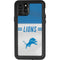NFL Detroit Lions White Striped iPhone 11 Pro Waterproof Case