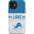 NFL Detroit Lions White Striped iPhone 12 Impact Case