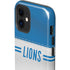NFL Detroit Lions White Striped iPhone 12 Impact Case