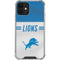 NFL Detroit Lions White Striped iPhone 12 Mini Clear Case