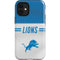 NFL Detroit Lions White Striped iPhone 12 Mini Impact Case