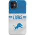 NFL Detroit Lions White Striped iPhone 12 Mini Lite Case