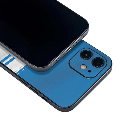 NFL Detroit Lions White Striped iPhone 12 Mini Skin