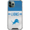 NFL Detroit Lions White Striped iPhone 12 Pro Clear Case