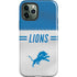 NFL Detroit Lions White Striped iPhone 12 Pro Impact Case