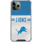 NFL Detroit Lions White Striped iPhone 12 Pro Max Clear Case
