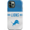NFL Detroit Lions White Striped iPhone 12 Pro Max Impact Case
