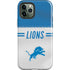 NFL Detroit Lions White Striped iPhone 12 Pro Max Impact Case