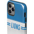 NFL Detroit Lions White Striped iPhone 12 Pro Max Impact Case