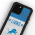 NFL Detroit Lions White Striped iPhone 12 Pro Waterproof Case