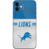 NFL Detroit Lions White Striped iPhone 12 Skin