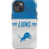 NFL Detroit Lions White Striped iPhone 13 Impact Case