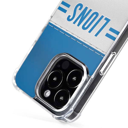 NFL Detroit Lions White Striped iPhone 13 Pro MagSafe Case