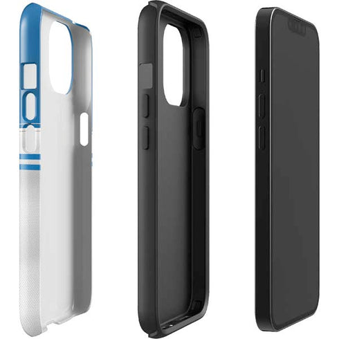 NFL Detroit Lions White Striped iPhone 14 Plus Impact Case