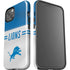 NFL Detroit Lions White Striped iPhone 15 Plus Impact Case