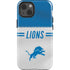 NFL Detroit Lions White Striped iPhone 14 Impact Case