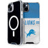 NFL Detroit Lions White Striped iPhone 15 Plus MagSafe Case
