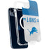 NFL Detroit Lions White Striped iPhone 15 Plus MagSafe Case
