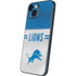 NFL Detroit Lions White Striped iPhone 14 Plus Skin