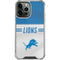 NFL Detroit Lions White Striped iPhone 15 Pro Max Clear Case
