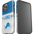 NFL Detroit Lions White Striped iPhone 14 Pro Max Impact Case