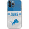 NFL Detroit Lions White Striped iPhone 14 Pro Max Skin