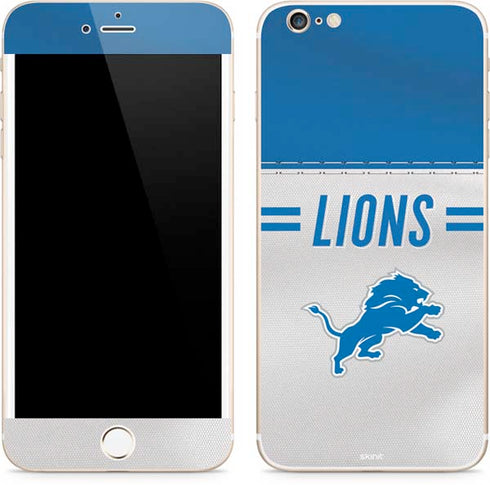 NFL Detroit Lions White Striped iPhone 6/6s Plus Skin