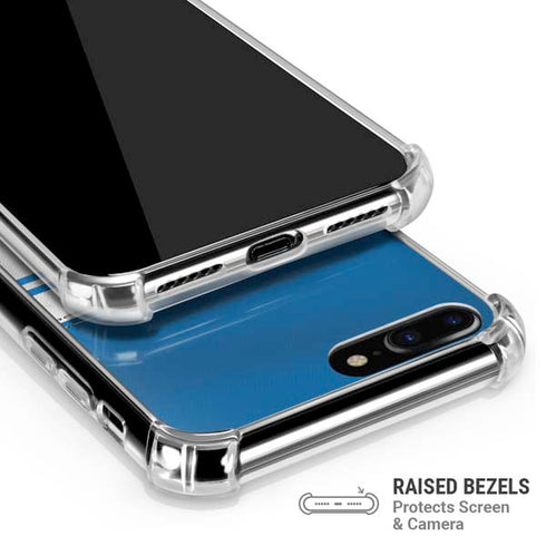 NFL Detroit Lions White Striped iPhone 7/8 Plus Clear Case
