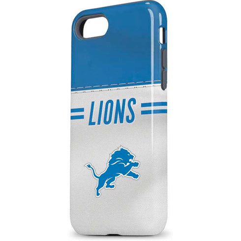 NFL Detroit Lions White Striped iPhone 7 Pro Case