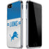 NFL Detroit Lions White Striped iPhone SE (2nd & 3rd Gen) Clear Case