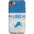NFL Detroit Lions White Striped iPhone SE (2nd & 3rd Gen) Pro Case