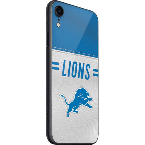 NFL Detroit Lions White Striped iPhone SE (2nd & 3rd Gen) Skin