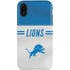 NFL Detroit Lions White Striped iPhone XR Pro Case