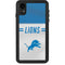 NFL Detroit Lions White Striped iPhone XR Waterproof Case
