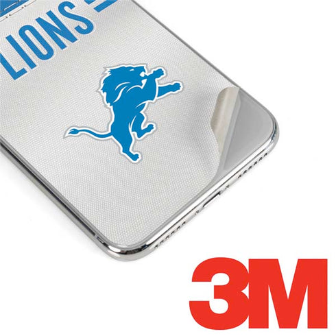 NFL Detroit Lions White Striped iPhone XS Max Skin