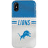 NFL Detroit Lions White Striped iPhone XS Pro Case
