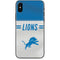 NFL Detroit Lions White Striped iPhone XS Skin