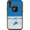 NFL Detroit Lions White Striped LifeProof Fre iPhone Skin