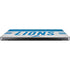 NFL Detroit Lions White Striped MacBook Pro 14in (2021-24) Skin