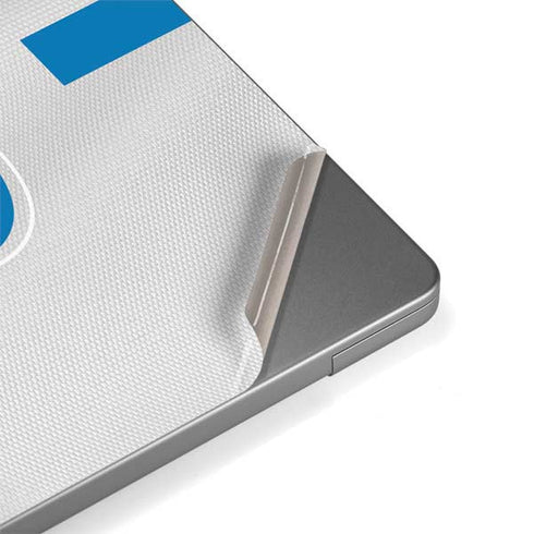 NFL Detroit Lions White Striped MacBook Pro 14in (2021-24) Skin