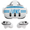 NFL Detroit Lions White Striped Meta Quest 3 Skin