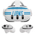 NFL Detroit Lions White Striped Meta Quest 3 Skin