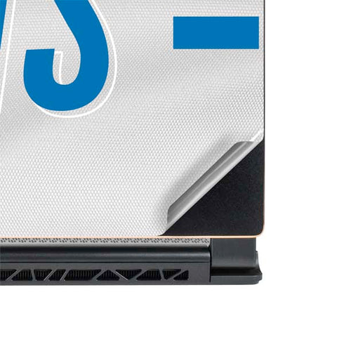 NFL Detroit Lions White Striped MSI GS65 Stealth Laptop Skin
