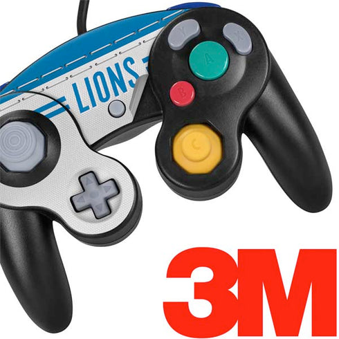 NFL Detroit Lions White Striped Nintendo GameCube Controller Skin